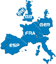 Clickable map of Europe (8932 bytes)